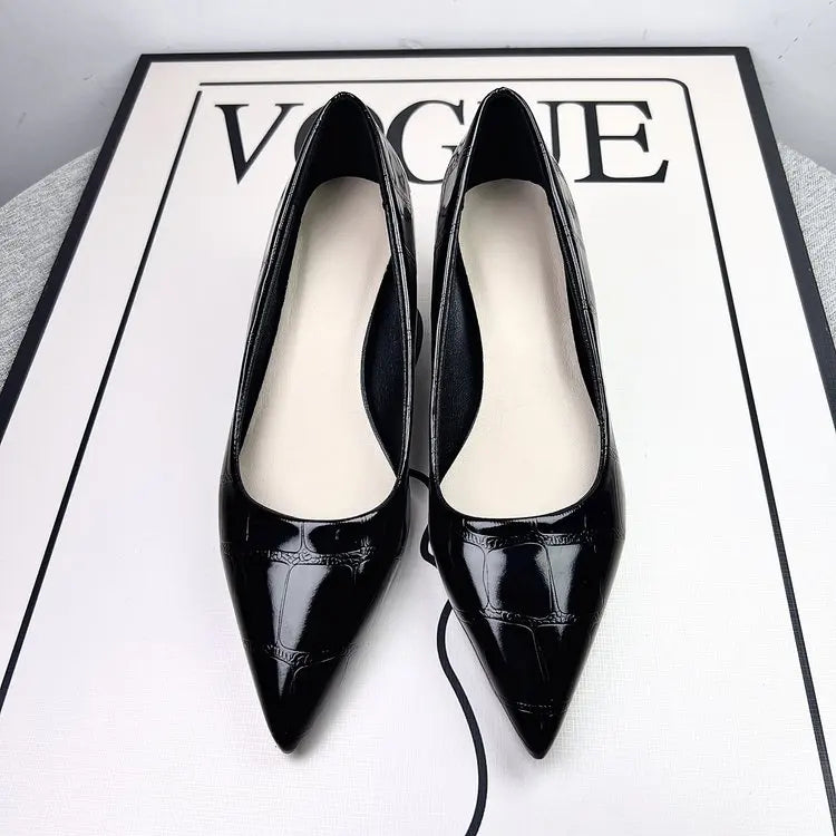 comfortable and versatile design, luxurious and light, high-end fashion, matching with small skirt, ladies' single shoes