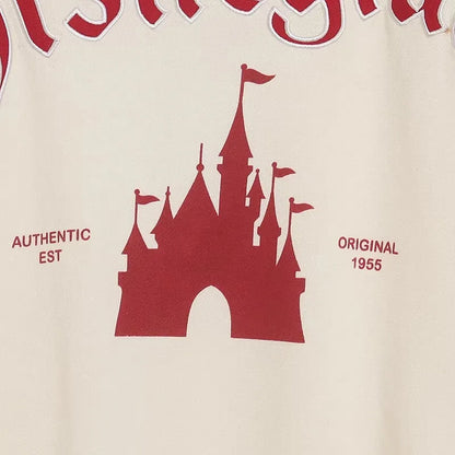 Mickey Mouse Letter Embroidery Sweatshirt New Women Long Sleeve O-Neck Pullover Jumper Tops