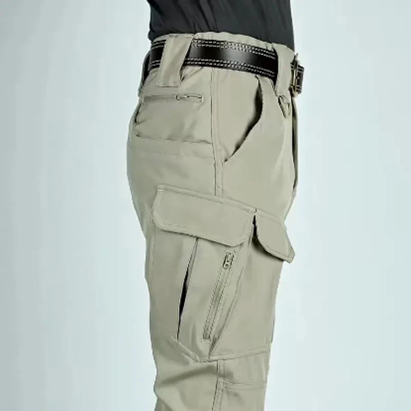 Men Elastic Military Spring Autumn Tactical Pants Camping Hiking Trekking Climbing Sharkskin Cargo Trousers Quick Dry Sports