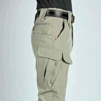Men Elastic Military Spring Autumn Tactical Pants Camping Hiking Trekking Climbing Sharkskin Cargo Trousers Quick Dry Sports