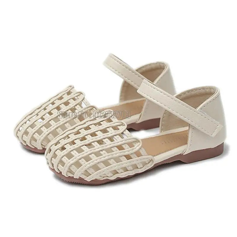 Girl Sandals Hollow Out Vacation Gladiator Style Outdoor Children Flat Toddler Fashion Summer Soft Kid Shoes