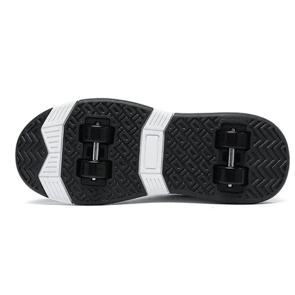 New Roller Skates Sneakers for Children Sports Shoes for Boys Retractable Skates with Removable Sheels Unisex Casual Footwear