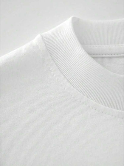 Letter Print Cool Trend 100% Cotton Men Woment T-shirt Summer Autumn Daily Outdoor Sports Party Casual Loose Street Short Sleeve