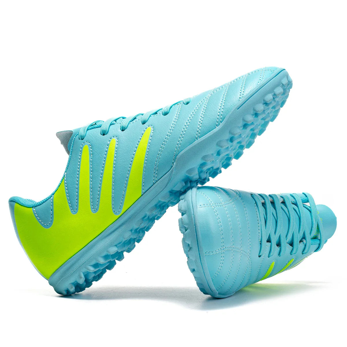 Kid Friendly TF Turf Soccer Boots Soft PU Fabric Rubber Non-slip Sole Abrasion Resistant For Campus Sports Activities