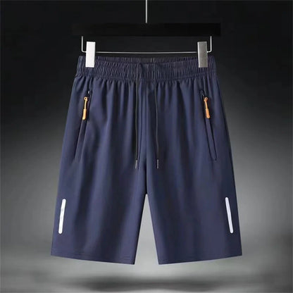 Men's Summer Ultra-thin Ice Silk Beach Casual Shorts