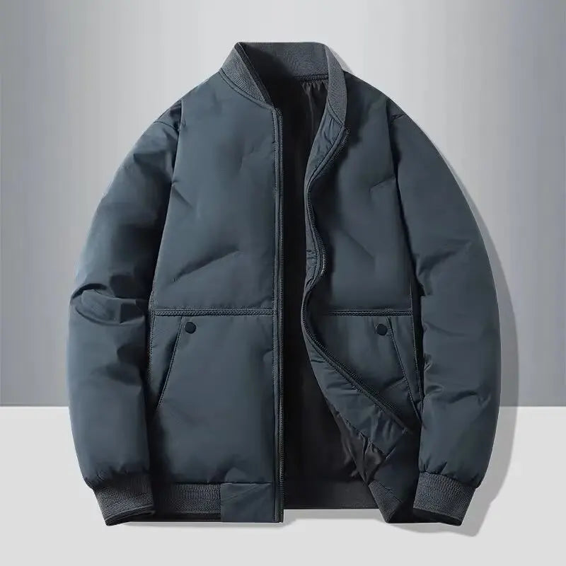 New autumn and winter baseball collar, men's fashionable and versatile cotton jacket, outer warm cotton jacket, baseball jacket,