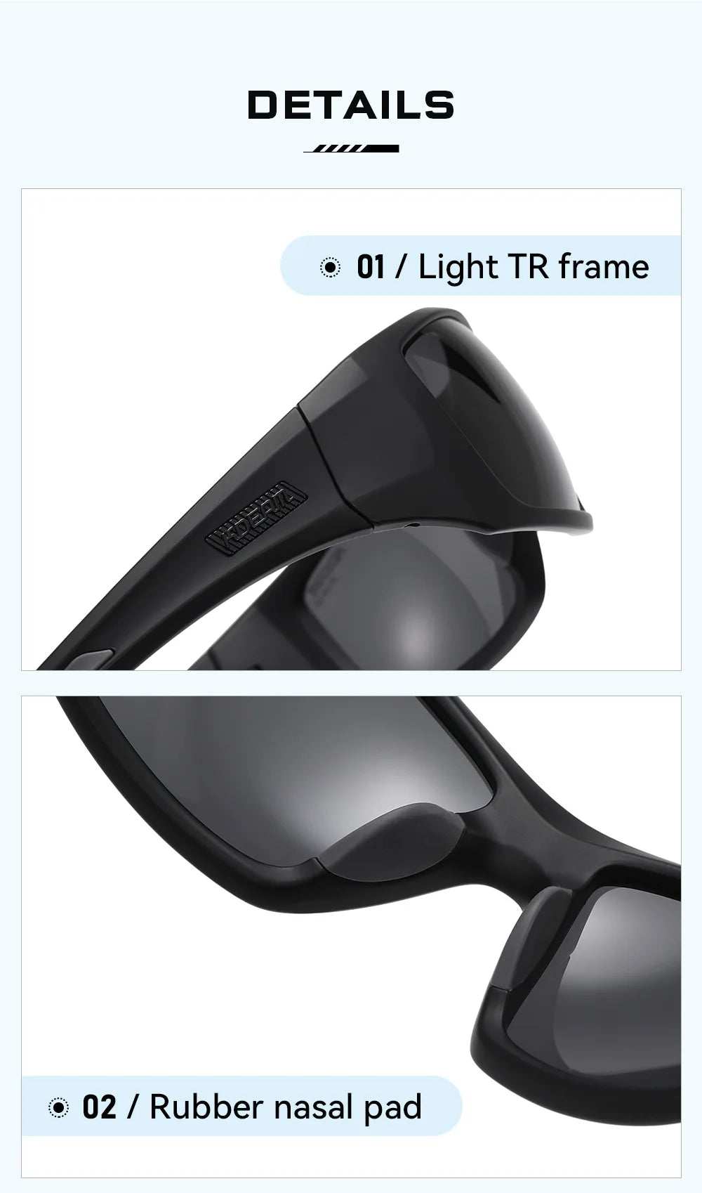 Outdoor Sports Polarized Sunglasses Men's Fishing TR90 Frame UV Protection Lens Shield Sun Glasses Women Eyewear with Box