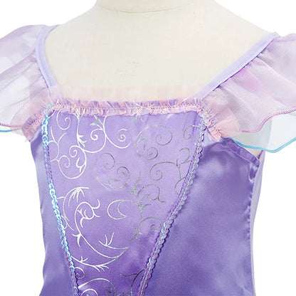 Baby Rapunzel Cosplay Costume Girls Little Mermaid Aurora Disguise Kids Ariel Sleeping Beauty Christmas Dress Princess Fantasy