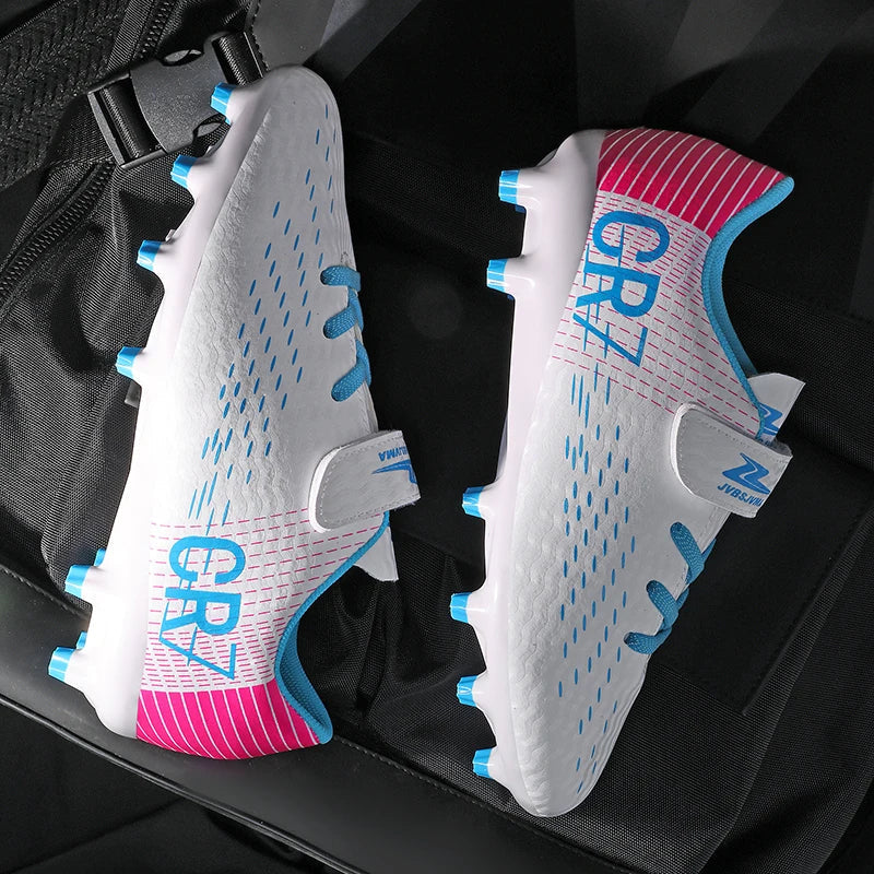 New Men Kids Football Boots Grass Boys Professional Non-Slip Ultralight Cleats Match Soccer Shoes Training Shoes Drop Shipping