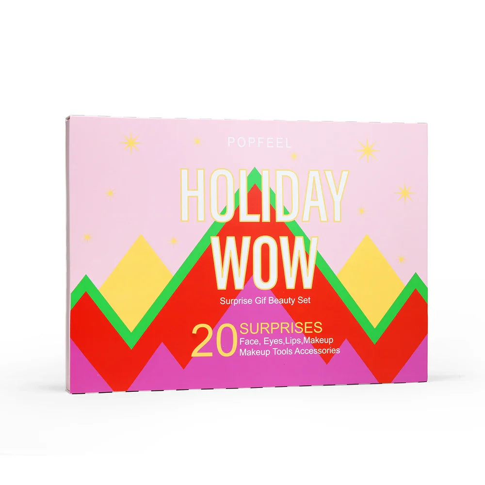 POPFEEL Surprise Gift Box Makeup Set for Girls – 20-Piece Face, Eye, and Lip Cosmetics and Beauty Tools Combination Set.
