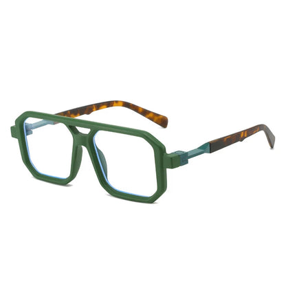 New Double Bridges Square Sunglasses Women Fashion Gradient Shades UV400 Retro Polygon Men Sun Glasses