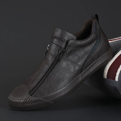 Men's Trendy Sneakers Leather Soft Sole Men Shoes Size 38-44