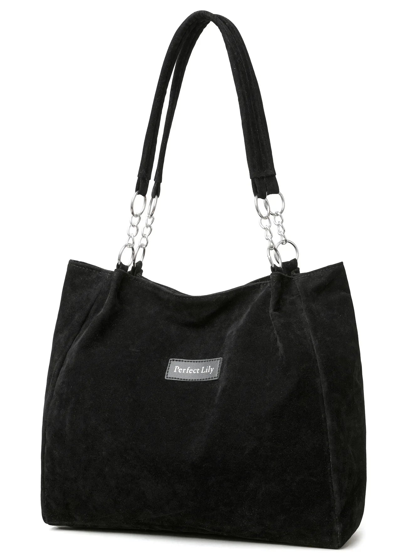 European American Autumn Winter Large Capacity Suede Women's Bag, Vintage Handbags Women Shoulder Bag, Retro Faux Suede Tote Bag