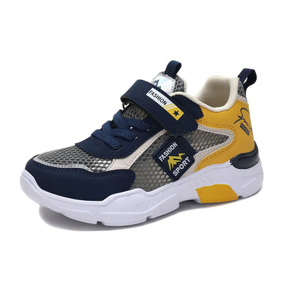 Kids Fashion Mesh Running Shoes Youngsters Teens Casual Walking Students Sneakers Breathable Soft Children Outdoor Sports Tennis
