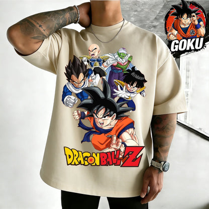 Oversized T-shirt High Quality 100% Cotton Retro Team Graphic Print Unisex Casual Tee for Adults Kids