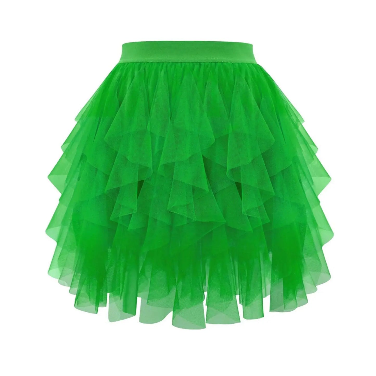Women's Tulle Tutu Skirt Fashion Solid Color High Waist Mesh Skirt A-line Puff Skirt Cute Cake Skirt Cute Ballet Ball Half Skirt