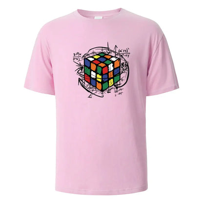 Mofang Print T-Shirt Summer Tees For Men Women 100% Cotton O-neck Oversize Casual Short sleeved Tops
