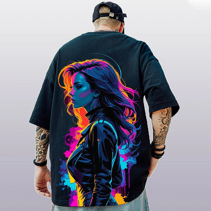 3d Anime Character Print Men's T-Shirt 2024 New Oversized Short Sleeve T-Shirt For Men Street Hip-Hop Tee Top Quick Dry T Shirts