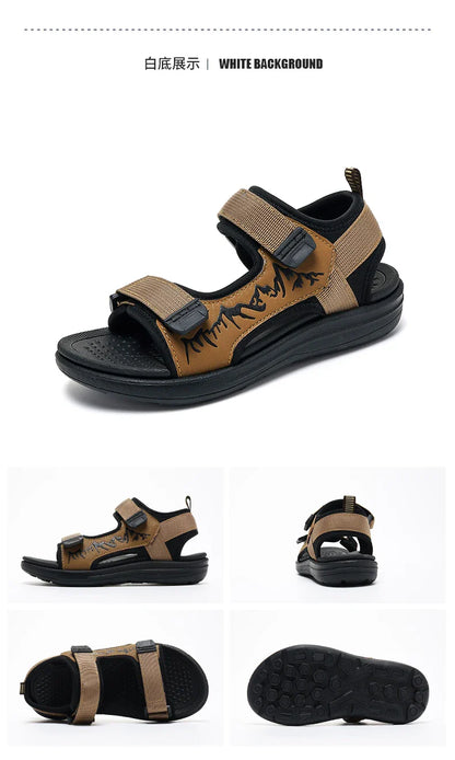 Summer New Children's Sports Sandals Boys Open Toe Sandals Water Beach Shoes Youth Lightweight Comfortable Slippers