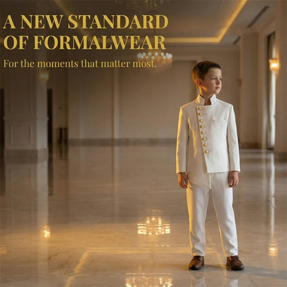 Kids Formal Suit Set from Toddler to Teen - Ship Today Graduation Recital Communion Tuxedo - Jacket Pants Outfit