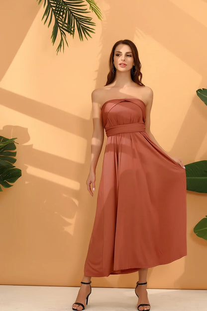 Women Multiway Wrap Convertible Boho Maxi Club Red Dress Bandage Long Dress Party Bridesmaids Infinity Robe Longue Femme