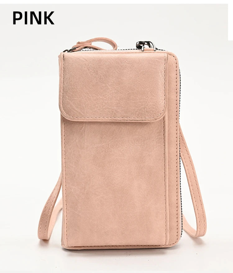 Fashionable single-shoulder bag, versatile crossbody bag, colorful mobile phone bag, large-capacity coin purse