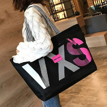 Women's Bag, Large-capacity Single-shoulder Bag, Tote Large Bag, Handbag, Shopping Bag for Going Out, Casual and Simple Canvas