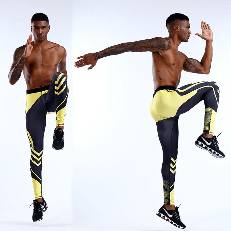 Men's Compression Pants Men Sportswear Training Legging Gym Skinny Trousers Tights Bottoms Jogging Sweatpants Running Pants Men
