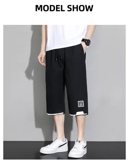 Plus Size Large Men's Shorts 2025 Summer New Trendy Loose Men's Sports and Casual Pants Jorts Baggy Cargo Mens Luxury Brands Man