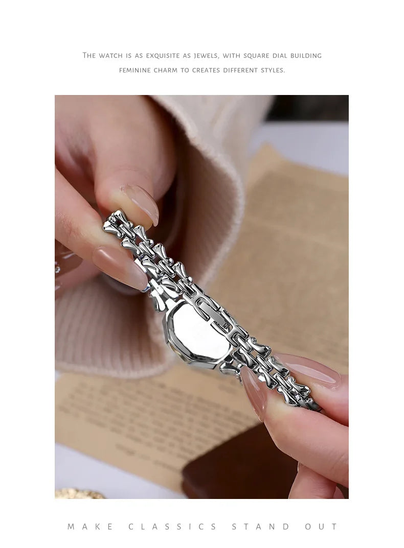 Ladies Watches are Exquisite Light Luxury Retro Metal Bracelets high-end Waterproof Women Fashion Quartz Wristwatches