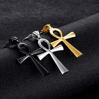 Amulet Pendant Egyptian Ankh Crucifix Necklaces Pendants  Symbol of Life Cross Necklaces Jewelry Wholesale