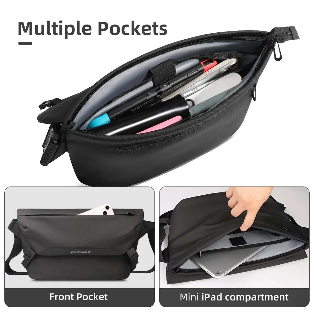 Water Repellent Messenger Bag Men Bags Casual Shoulder Crossbody Bags Fit 11 inch Ipad Fashion Outdoor Cycling Side Bag  Male