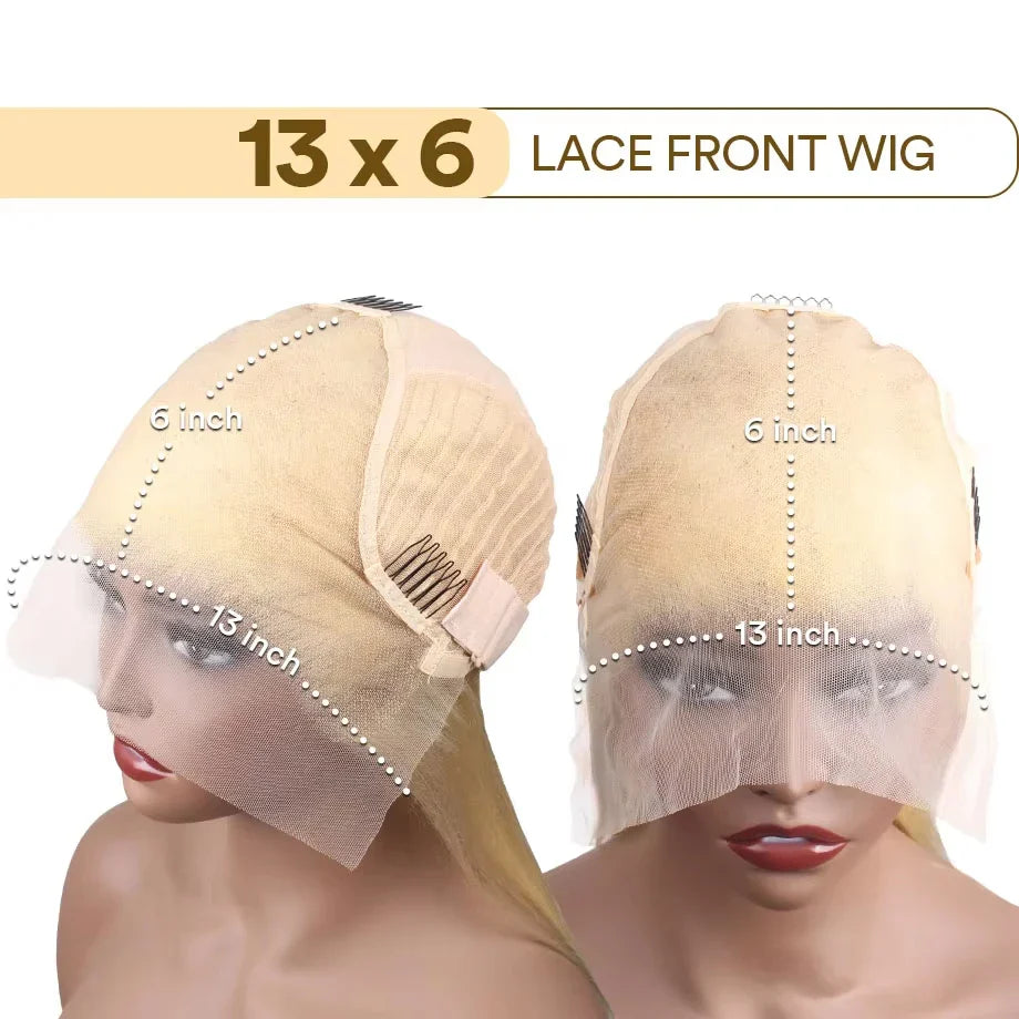 613 Blonde Lace Front Wig Human Hair 13X6 Hd Lace Frontal Wig Straight Brazilian Human Hair 13X4 Lace Front Human Hair Wig