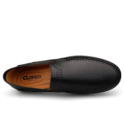 Sapatos Masculinos de Couro Genuíno Costurados Sem Deslize Loafer Feito à Mão Negócios Casamento Tamanhos Grandes Sapatos Formais Casuais para Homens