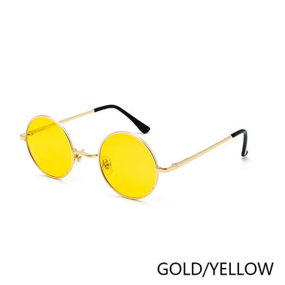 Retro Polarized Round Metal Frame Sunglasses Eyewear For Men and Women Driving Fishing Brand Designer Sun Glasses UV400