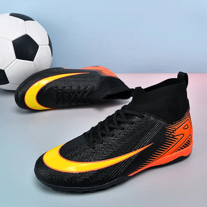 New Men Football Boots Kids Ankle Cleats Grass Soccer Shoes Futsal Indoor Sport Match Training TF/FG Hot-selling High-quality