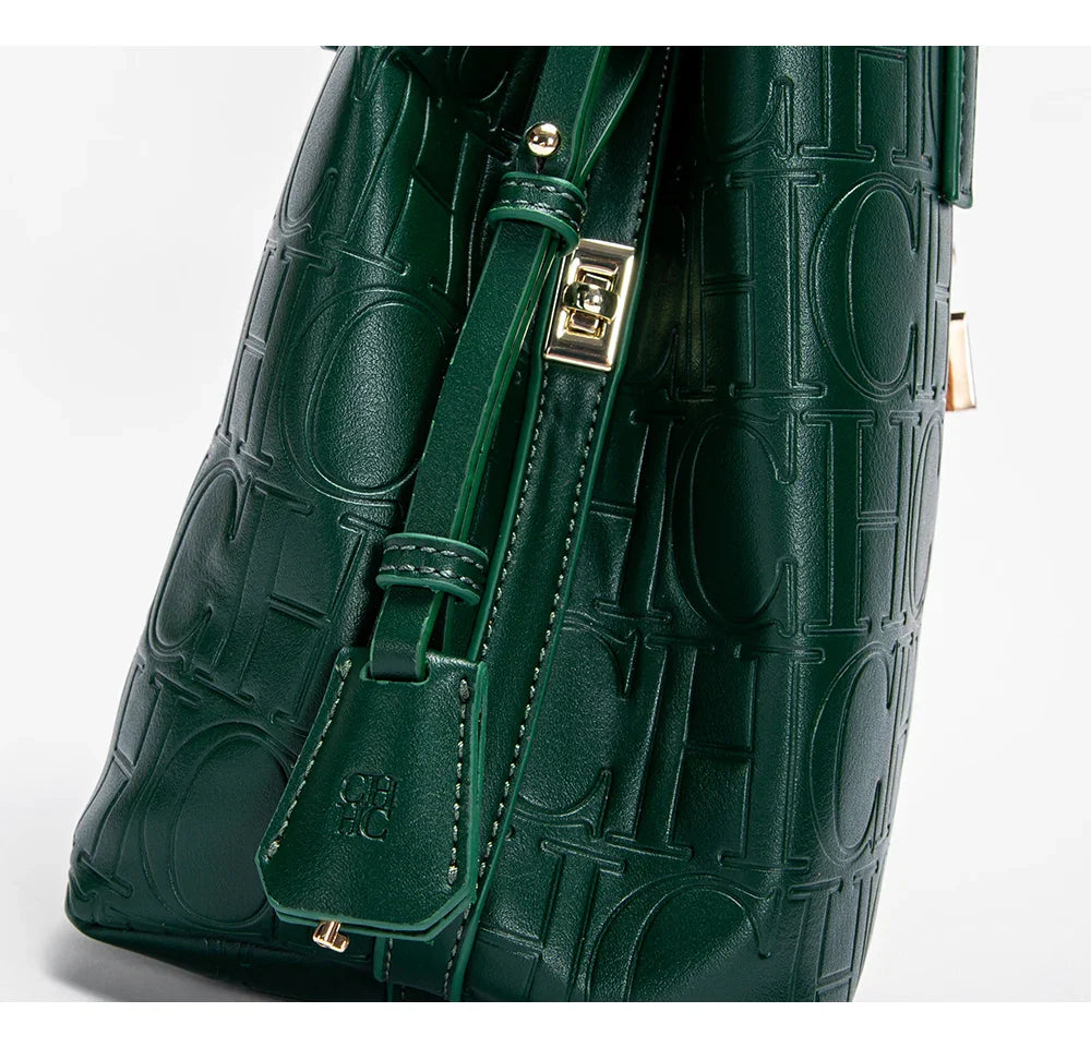 Classic Simple Solid Color Women's New 2024 Large Capacity Handbag Letter Element Women's Handbag