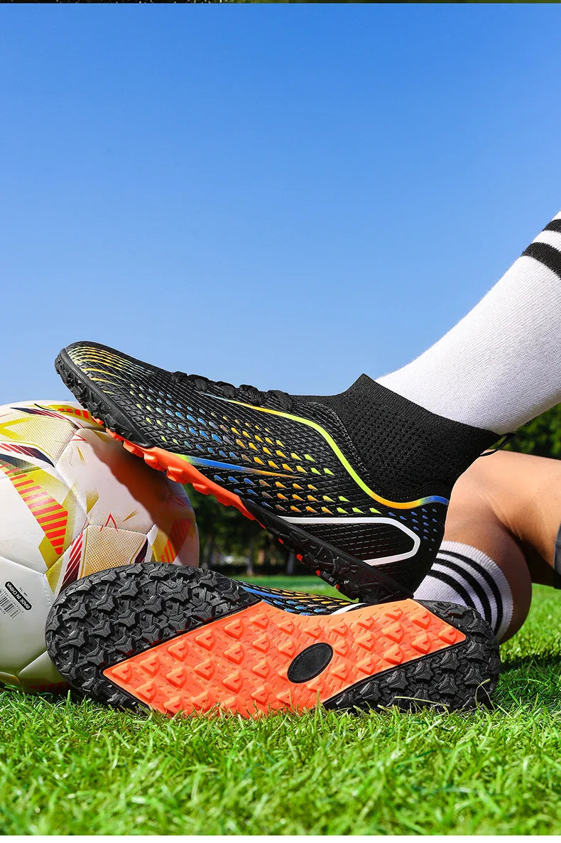 Soccer Shoes FG/TF Man Outdoor Training Football Boots Woman Sneakers Ultralight Non-Slip Sport Turf Soccer Cleats Large Size