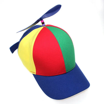 Hat Helicopter Propeller Adventure Dad Hat Rainbow Bamboo Dragonfly Baseball Cap For Adult Kids Boys Girls