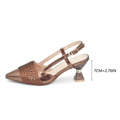 Fashion Women Italian Shoes and Matching Bags Sets Decorated with Rhinestone Fashion Party Shoes and Bag Match for Women