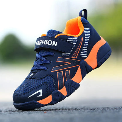 Children's Sneakers for Boy Lightweight Sport Tennis Shoes Fashion Breathable Mesh Kids School Running Basketball Shoes Non Slip