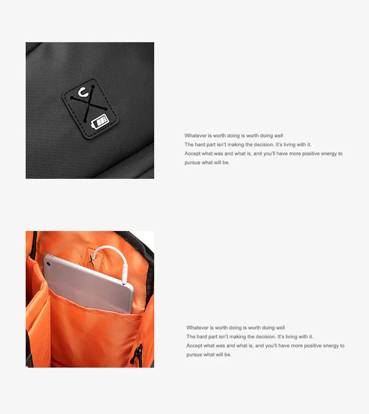 Men travel backpack large capacity trekking Backpack Business 17 Inch Laptop Backpack 50L Hiking fashion Backpack With shoe bag
