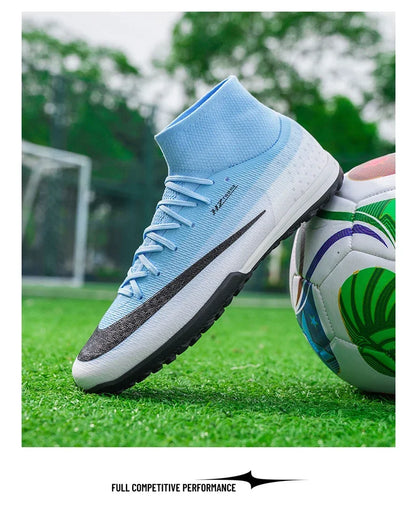 New Men Football Boots Women Professional Soccer Shoes Hot Sale TF/FG Sneakers Unisex High-quality Futsal Cleats Ultralight