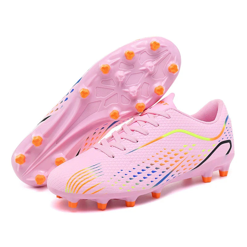 Kids Youth Soccer Shoes Cleats Football Boots Men Non Slip Breathable Lightweight Training Sneakers Boys Children Football Match
