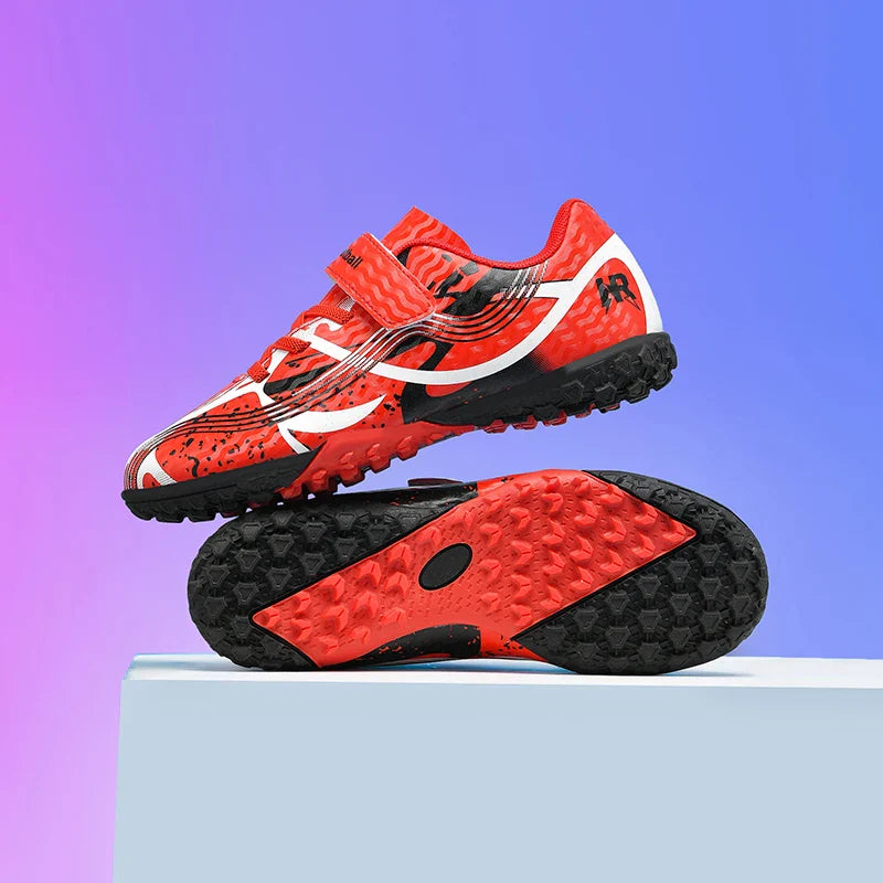 Soccer Shoes with Rubber Soles for Kids, Multicolor FG & TF Training Styles