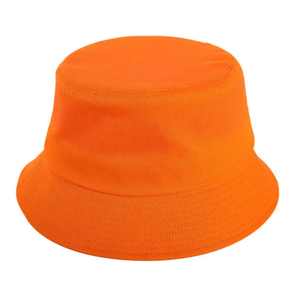 Custom LOGO Design Bucket Hat Women Men Embroidered Print Logo Summer Casual Fishermen Cap Brim Kpop Panama Bob Bucket Gorros