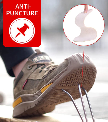 Man Safety Shoes Puncture-Proof Work Sneakers Lightweight Work Shoes Men Steel Toe Shoes Safety Boots Indestructible Shoes