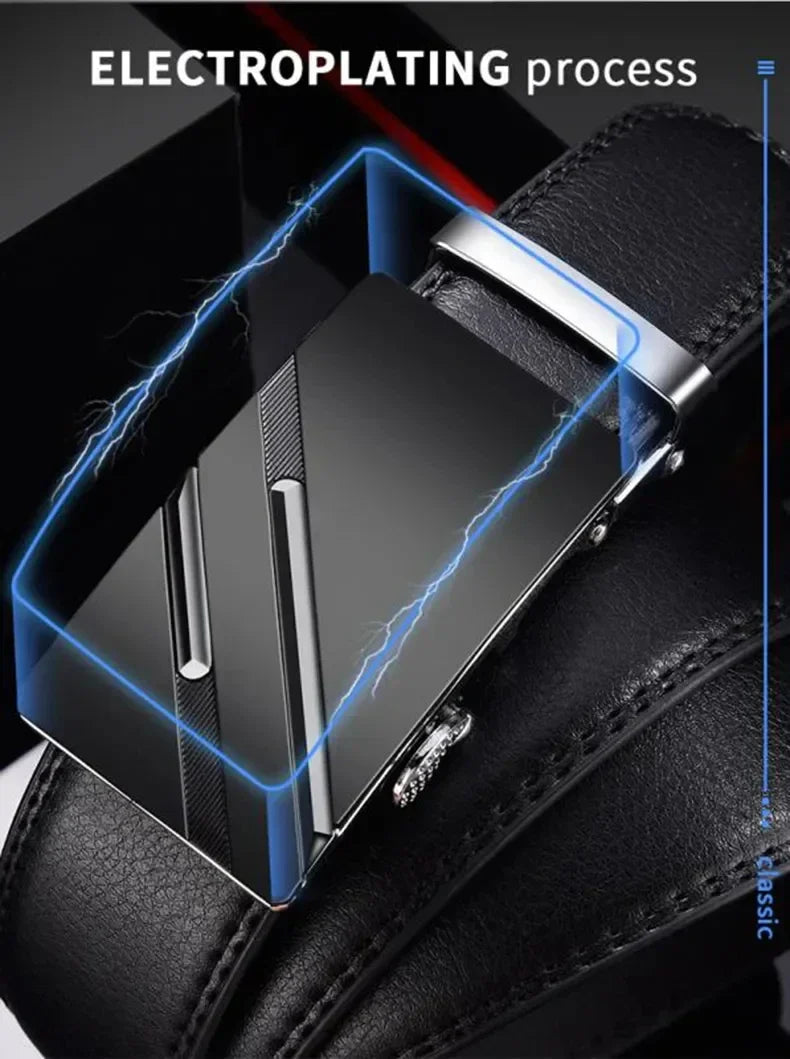Belts Famous Brand Designer Belt Men Plus Size 130 140 150 160 170cm High Quality PU Leather Luxury Belts Metal Automatic Buckle