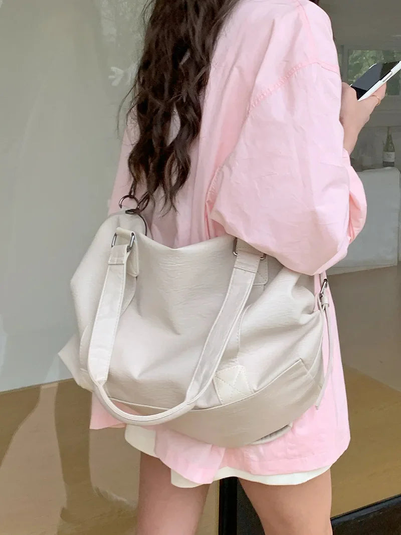 Brand Luxury Designer Tote Bag For Women Lage Capacity Travel Cross Bag High Quality PU Leather Handbags Messenger Bag