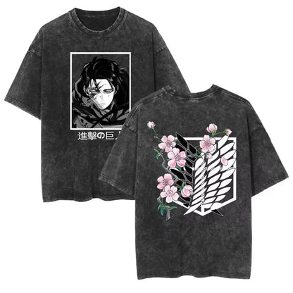 T-shirt Man Women Short Sleeve Tee Streetwear Oversized Anime Print Casual Tops Summer Y2k